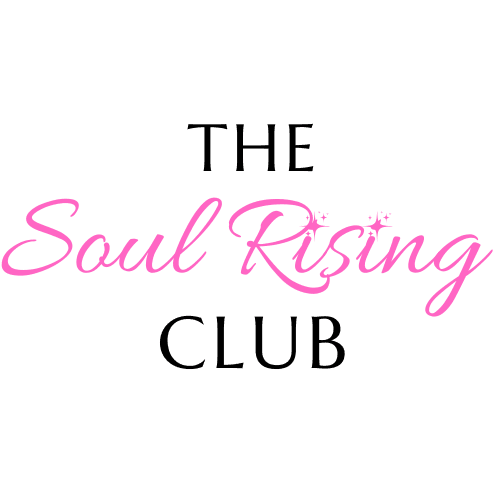 logo carré noir et rose the soul rising club